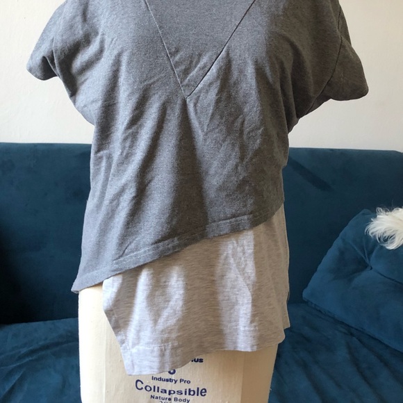 Elegantees Eco-tee asymmetrical gray small - Picture 2 of 5